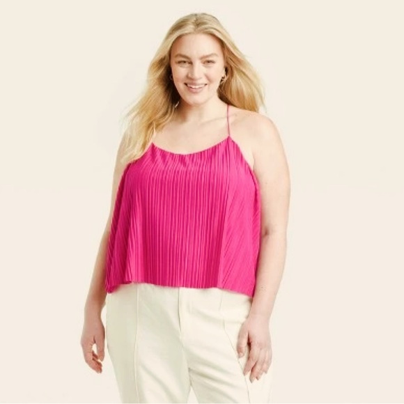 a new day Tops - 392 NWT a new day Essentials Plissie Cami - Size: 4X